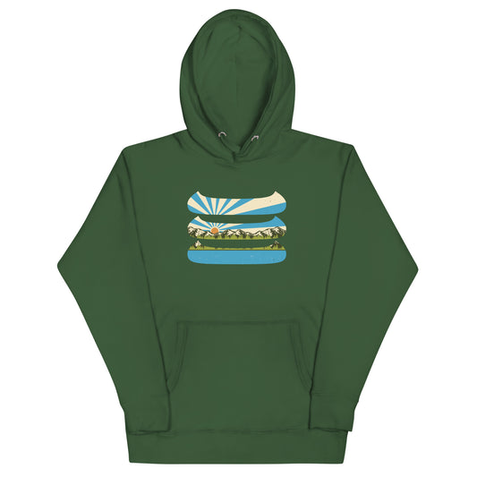 Three Canoes Unisex Hoodie