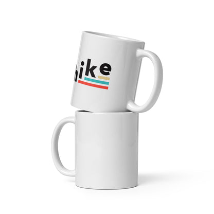 hike. White Glossy Mug