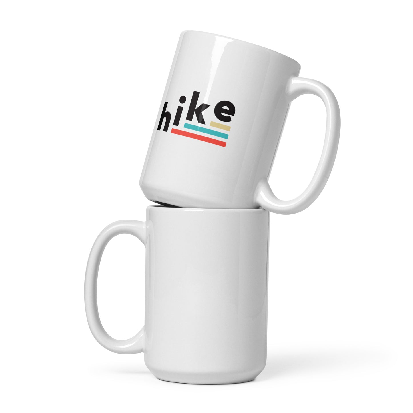 hike. White Glossy Mug